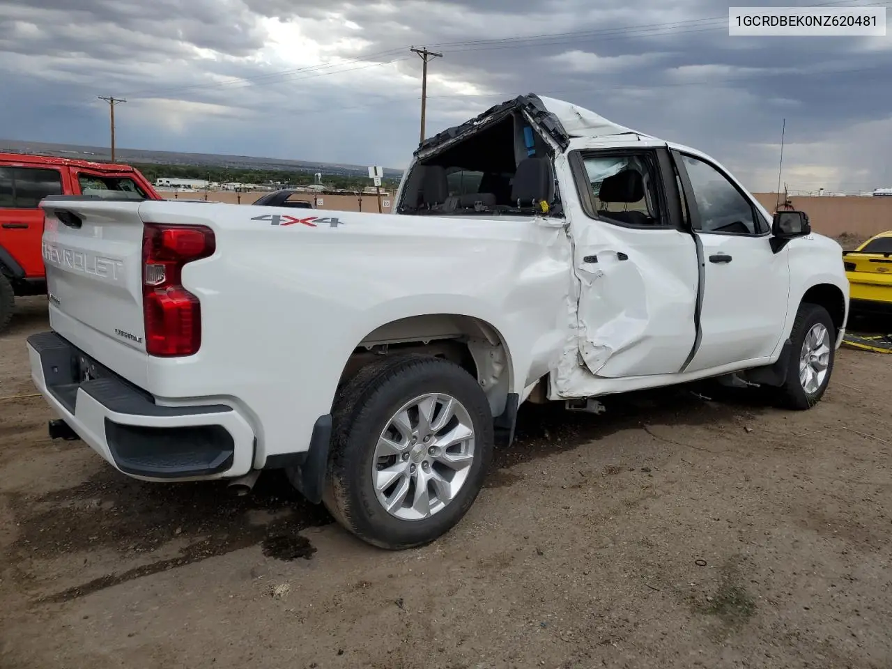 2022 Chevrolet Silverado K1500 Custom VIN: 1GCRDBEK0NZ620481 Lot: 65952445