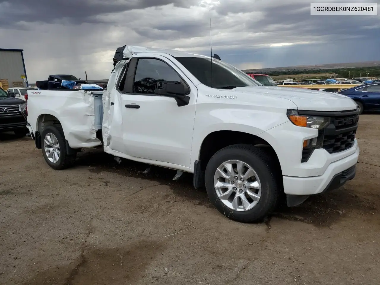 2022 Chevrolet Silverado K1500 Custom VIN: 1GCRDBEK0NZ620481 Lot: 65952445