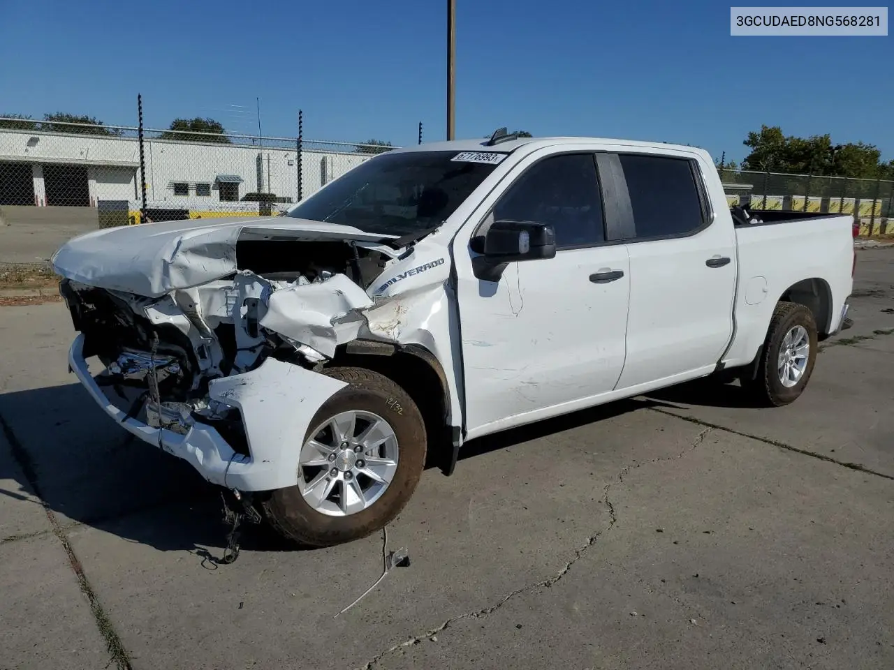 2022 Chevrolet Silverado K1500 VIN: 3GCUDAED8NG568281 Lot: 67176993