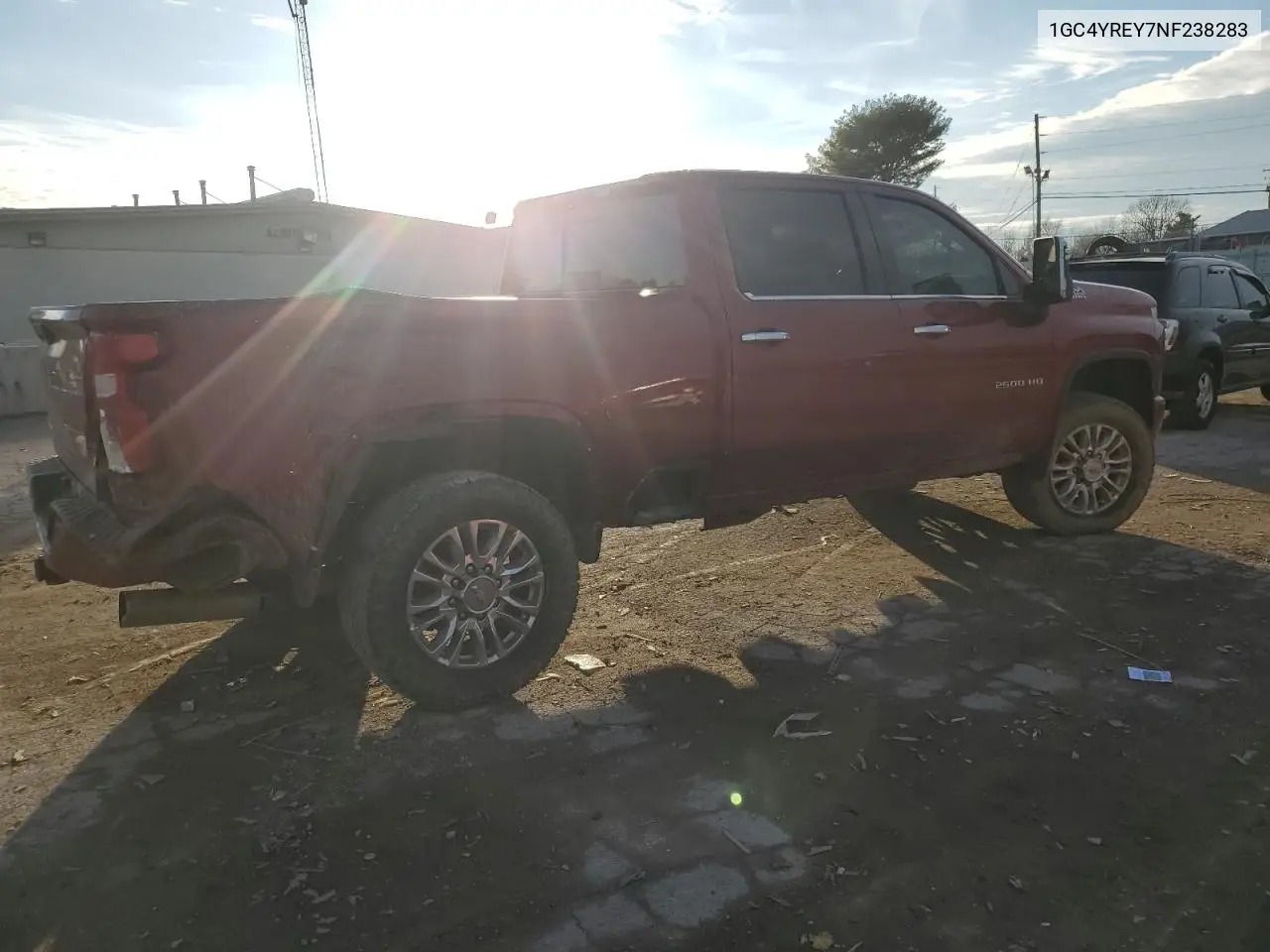 2022 Chevrolet Silverado K2500 High Country VIN: 1GC4YREY7NF238283 Lot: 85728304
