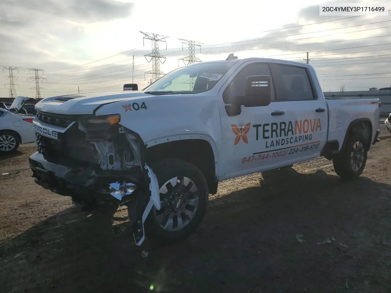 2023 Chevrolet Silverado K2500 Custom VIN: 2GC4YMEY3P1716499 Lot: 47088415