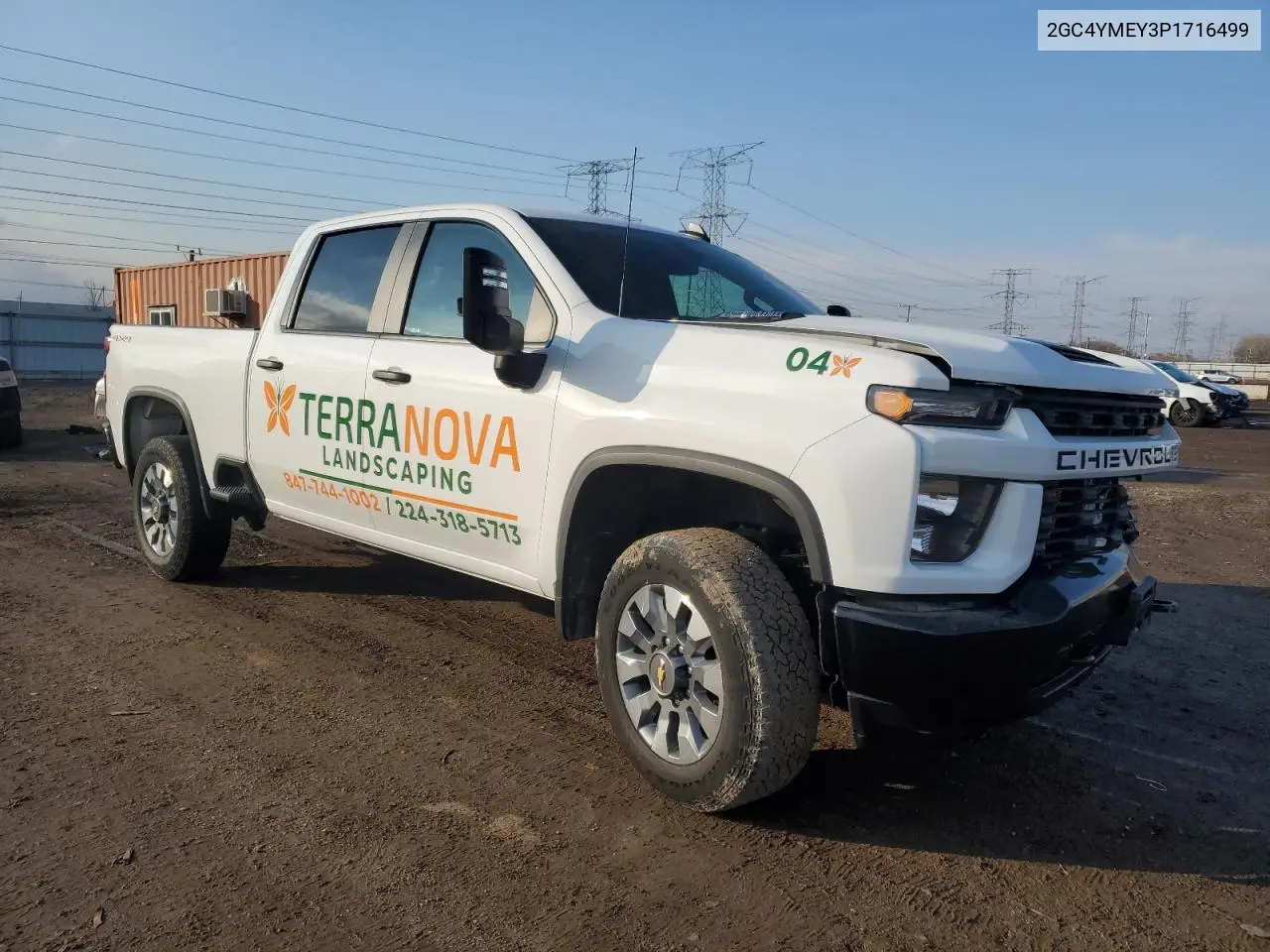 2023 Chevrolet Silverado K2500 Custom VIN: 2GC4YMEY3P1716499 Lot: 47088415