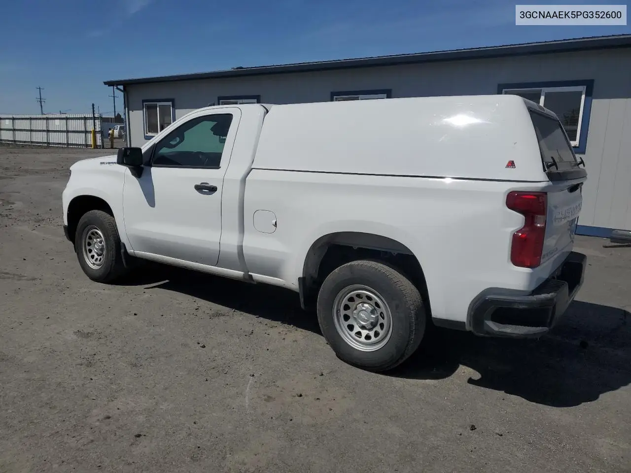 2023 Chevrolet Silverado C1500 VIN: 3GCNAAEK5PG352600 Lot: 56099815