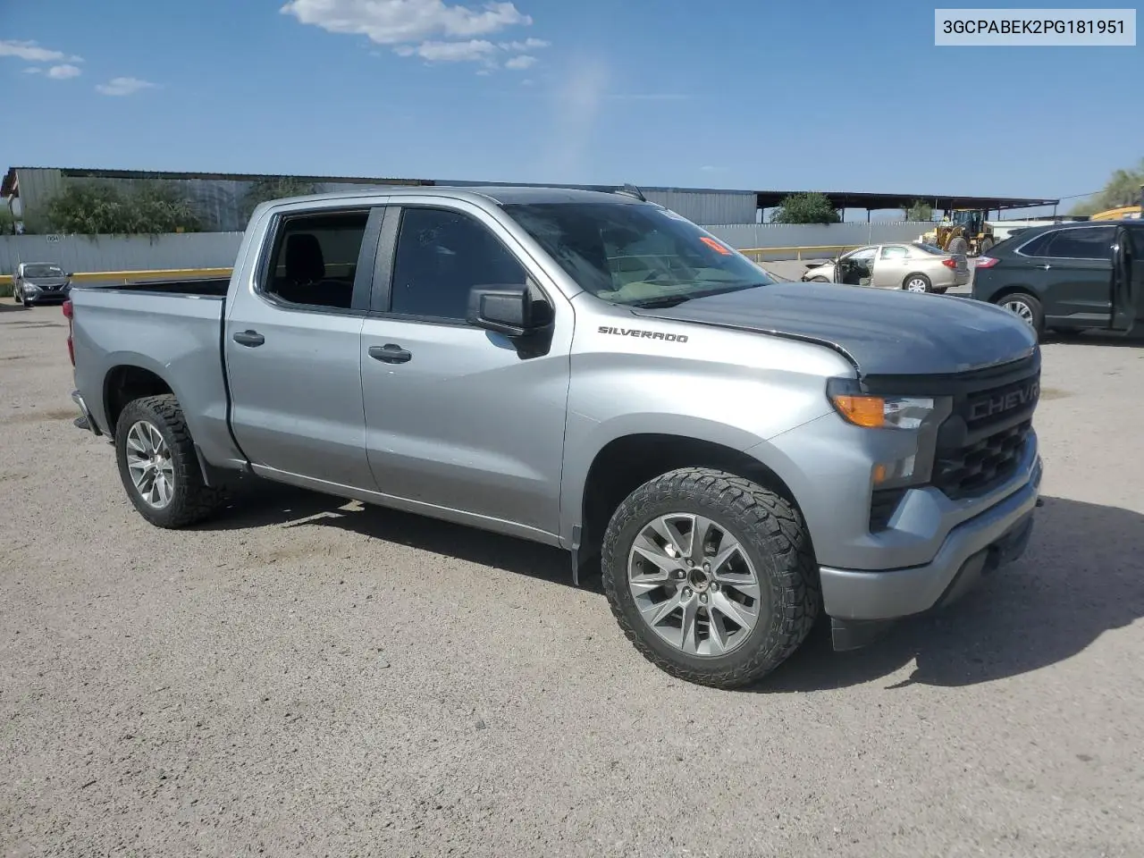 2023 Chevrolet Silverado C1500 Custom VIN: 3GCPABEK2PG181951 Lot: 60565815