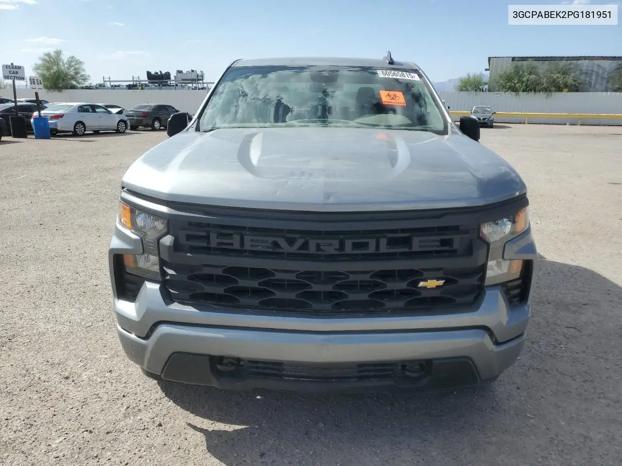 2023 Chevrolet Silverado C1500 Custom VIN: 3GCPABEK2PG181951 Lot: 60565815