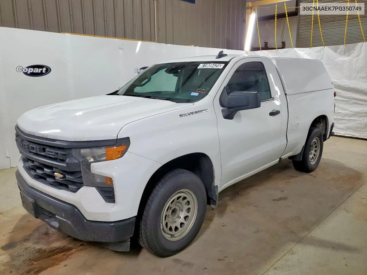 2023 Chevrolet Silverado C1500 VIN: 3GCNAAEK7PG350749 Lot: 61909425