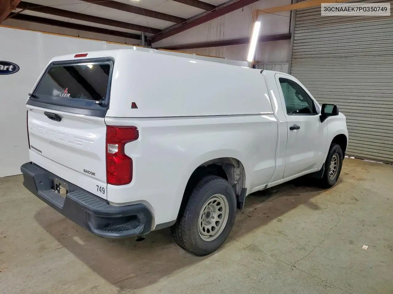 2023 Chevrolet Silverado C1500 VIN: 3GCNAAEK7PG350749 Lot: 61909425
