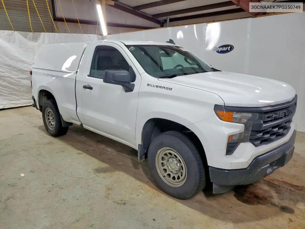 2023 Chevrolet Silverado C1500 VIN: 3GCNAAEK7PG350749 Lot: 61909425
