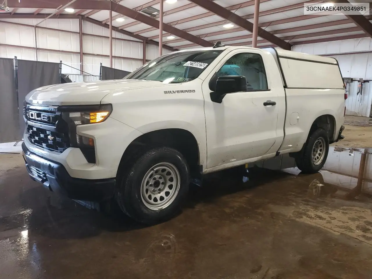 2023 Chevrolet Silverado C1500 VIN: 3GCNAAEK4PG349851 Lot: 62146925
