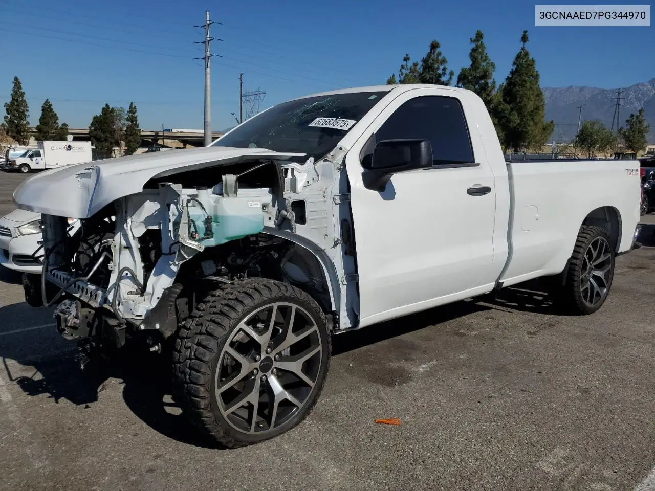 2023 Chevrolet Silverado C1500 VIN: 3GCNAAED7PG344970 Lot: 62683575