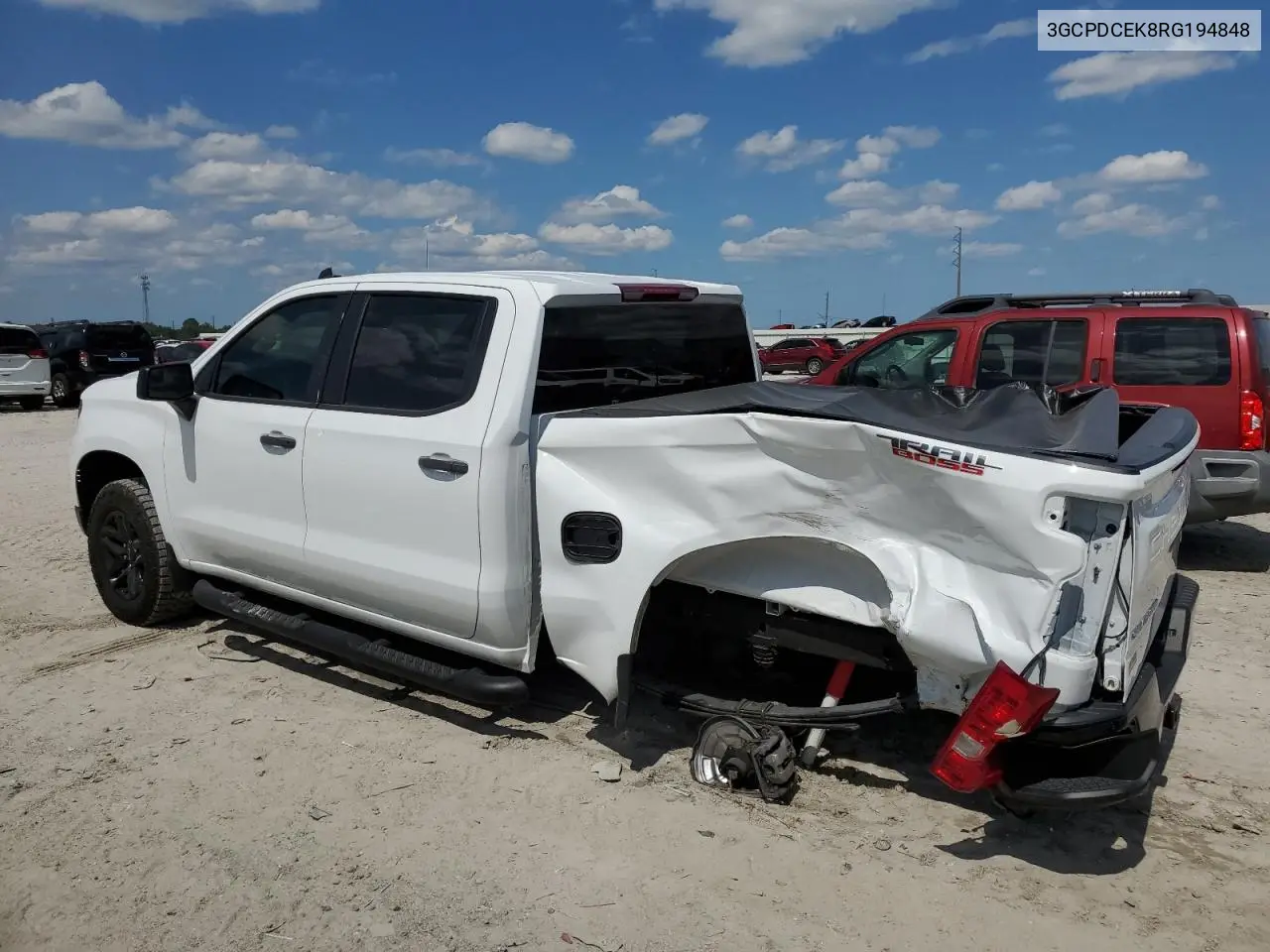 2024 Chevrolet Silverado K1500 Trail Boss Custom VIN: 3GCPDCEK8RG194848 Lot: 56959435
