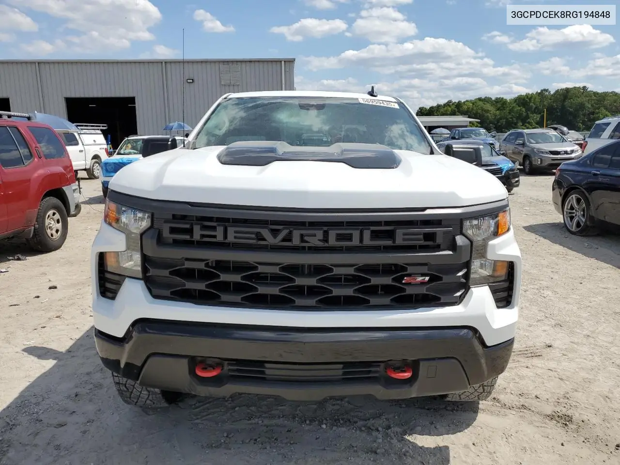 2024 Chevrolet Silverado K1500 Trail Boss Custom VIN: 3GCPDCEK8RG194848 Lot: 56959435