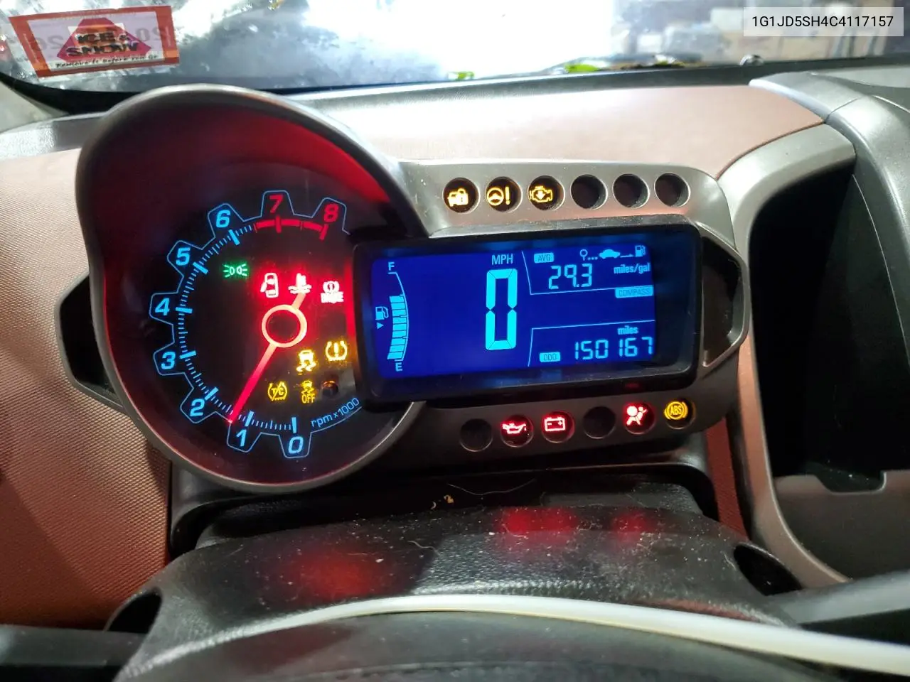 2012 Chevrolet Sonic Lt VIN: 1G1JD5SH4C4117157 Lot: 55872525