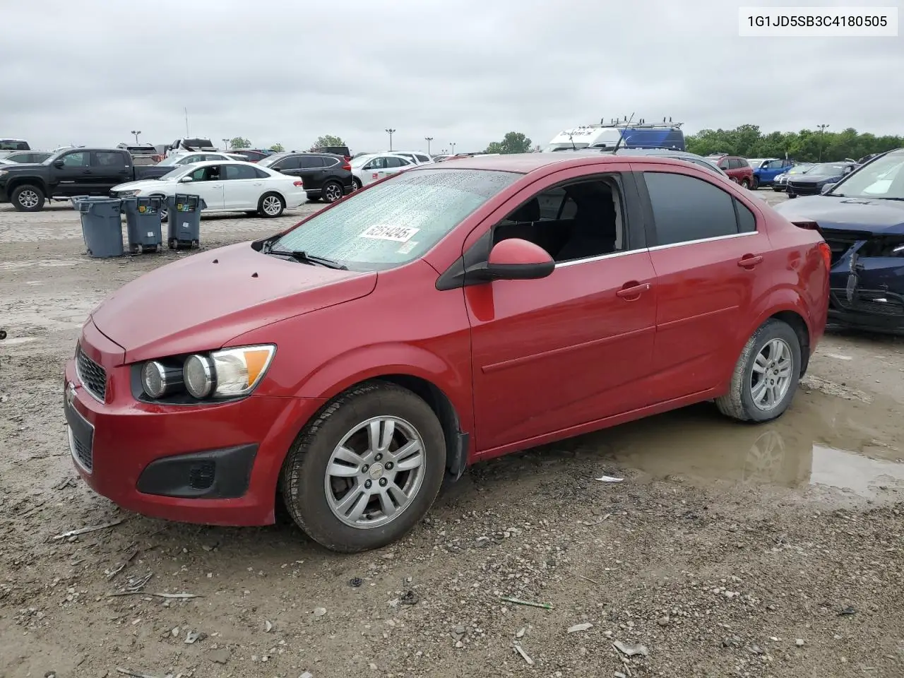 2012 Chevrolet Sonic Lt VIN: 1G1JD5SB3C4180505 Lot: 62514245