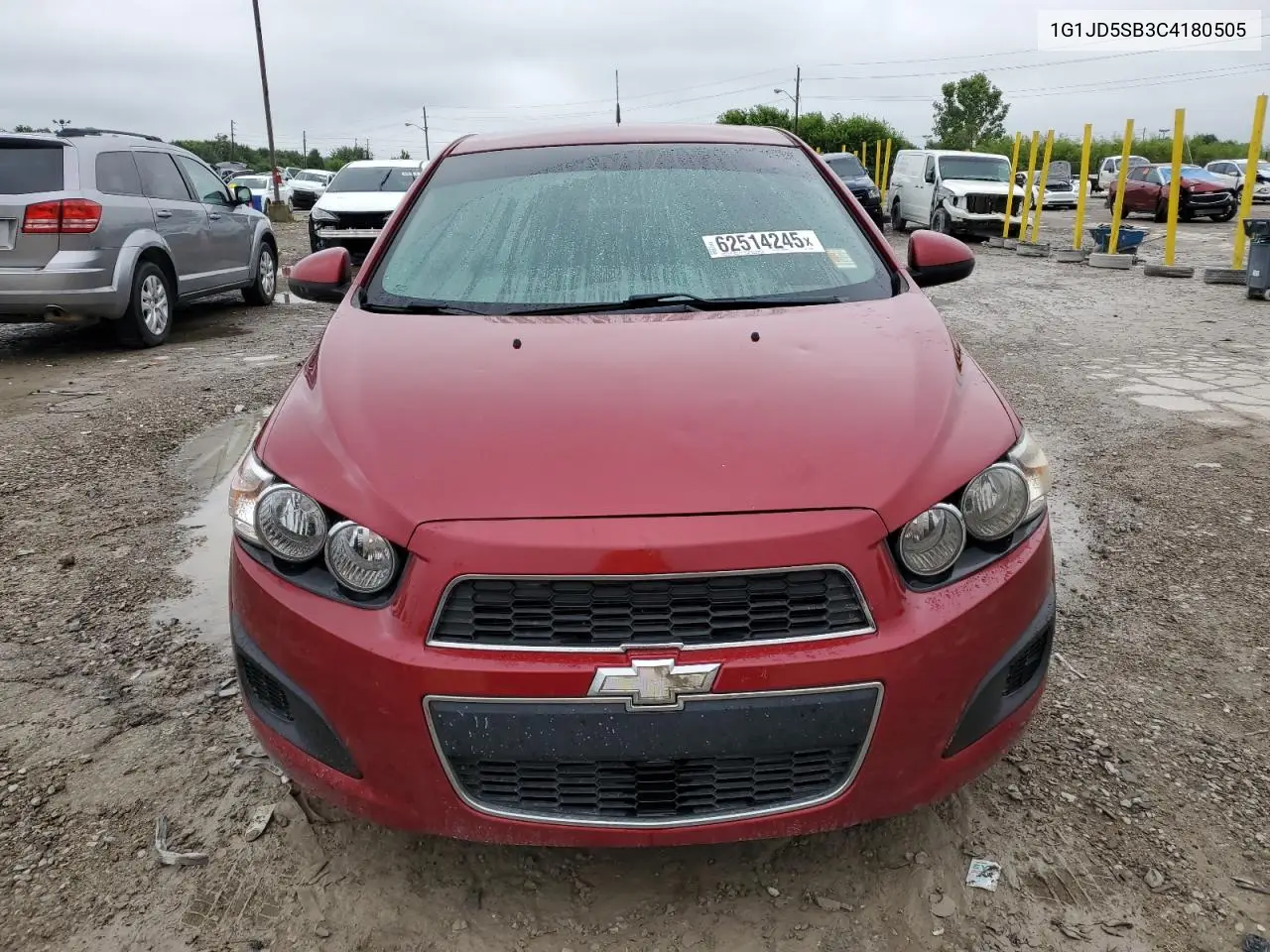2012 Chevrolet Sonic Lt VIN: 1G1JD5SB3C4180505 Lot: 62514245