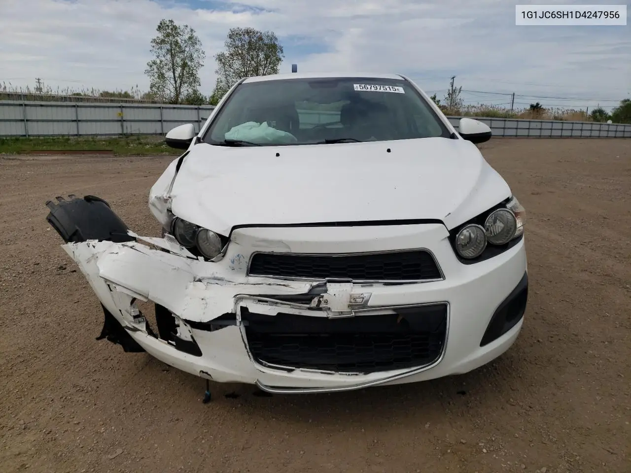 2013 Chevrolet Sonic Lt VIN: 1G1JC6SH1D4247956 Lot: 56797515