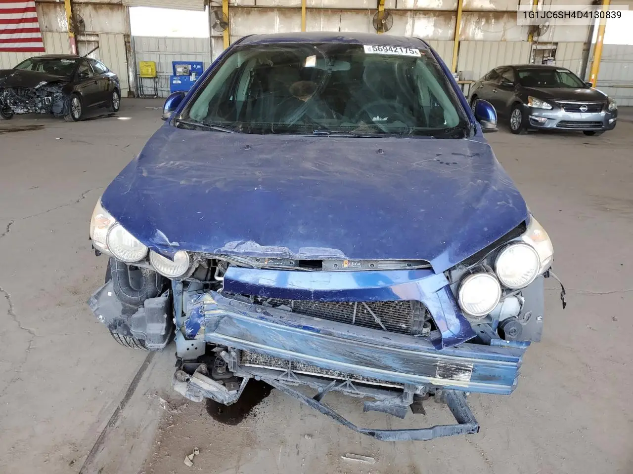 2013 Chevrolet Sonic Lt VIN: 1G1JC6SH4D4130839 Lot: 56942175