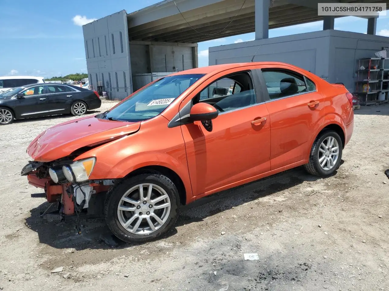 2013 Chevrolet Sonic Lt VIN: 1G1JC5SH8D4171758 Lot: 61480205