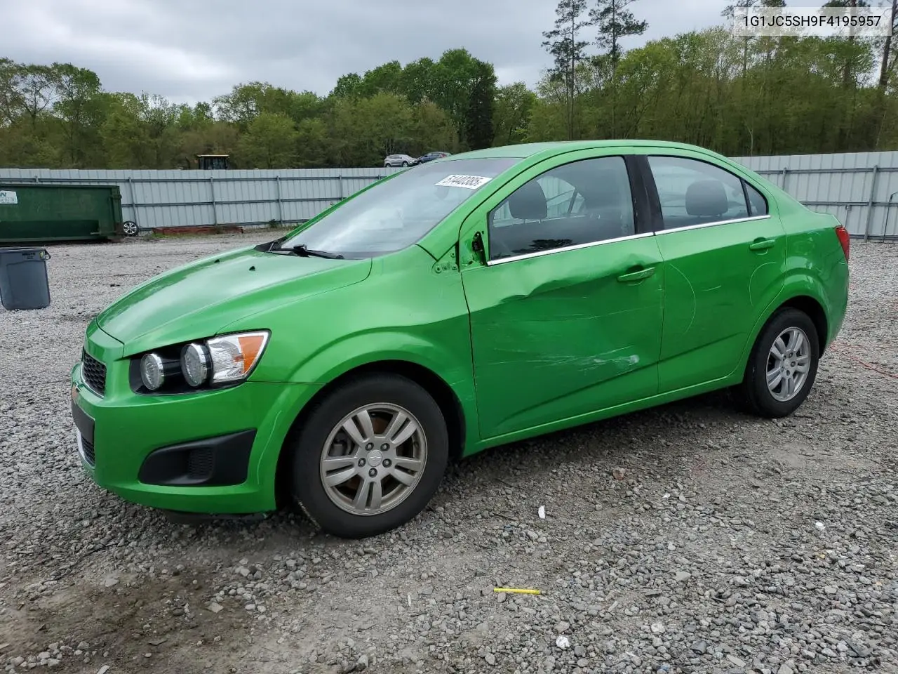 2015 Chevrolet Sonic Lt VIN: 1G1JC5SH9F4195957 Lot: 51440385