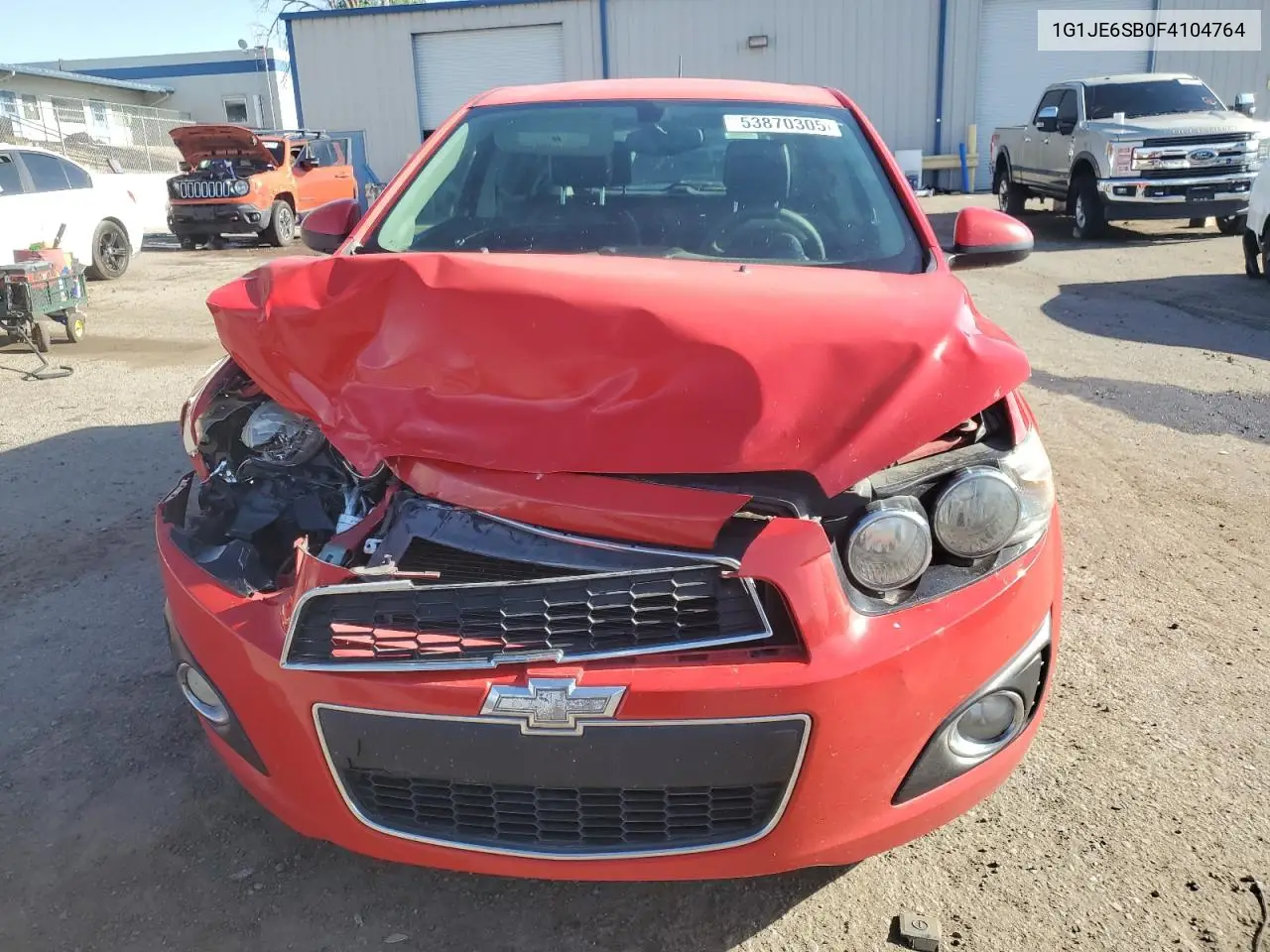 2015 Chevrolet Sonic Ltz VIN: 1G1JE6SB0F4104764 Lot: 53870305