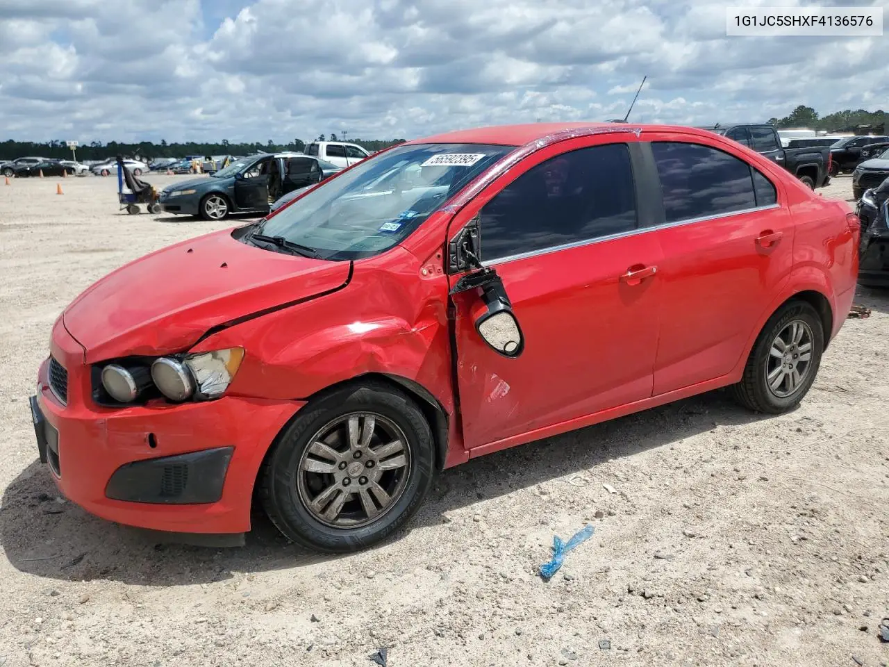 2015 Chevrolet Sonic Lt VIN: 1G1JC5SHXF4136576 Lot: 56592395