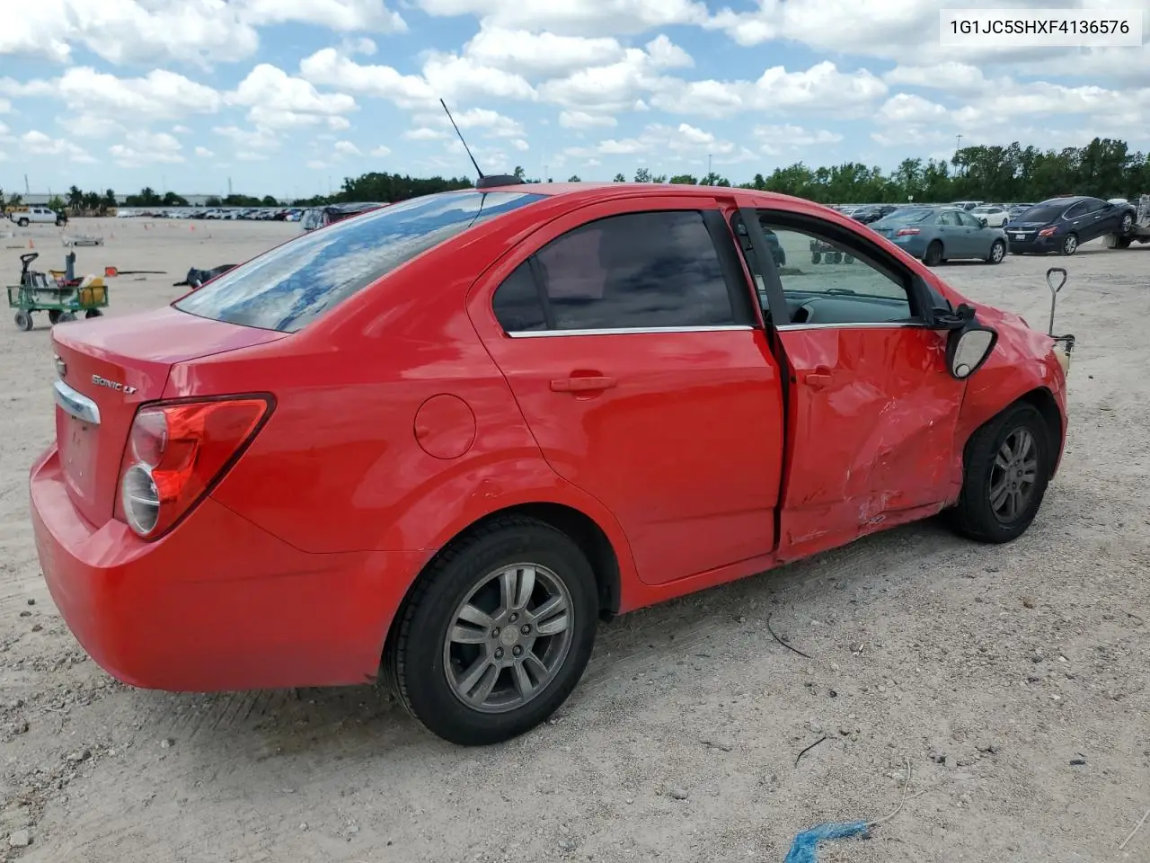 2015 Chevrolet Sonic Lt VIN: 1G1JC5SHXF4136576 Lot: 56592395