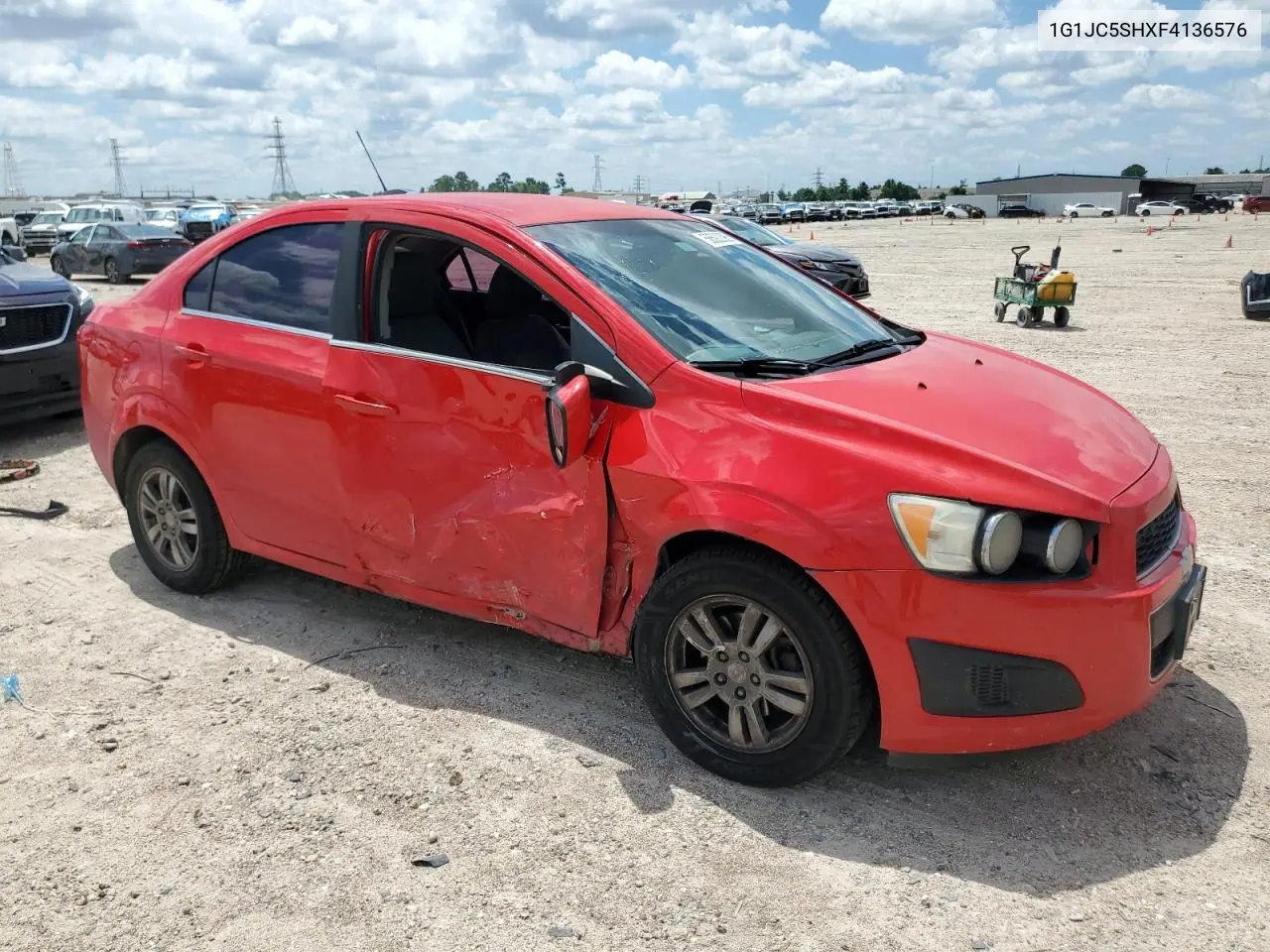 2015 Chevrolet Sonic Lt VIN: 1G1JC5SHXF4136576 Lot: 56592395