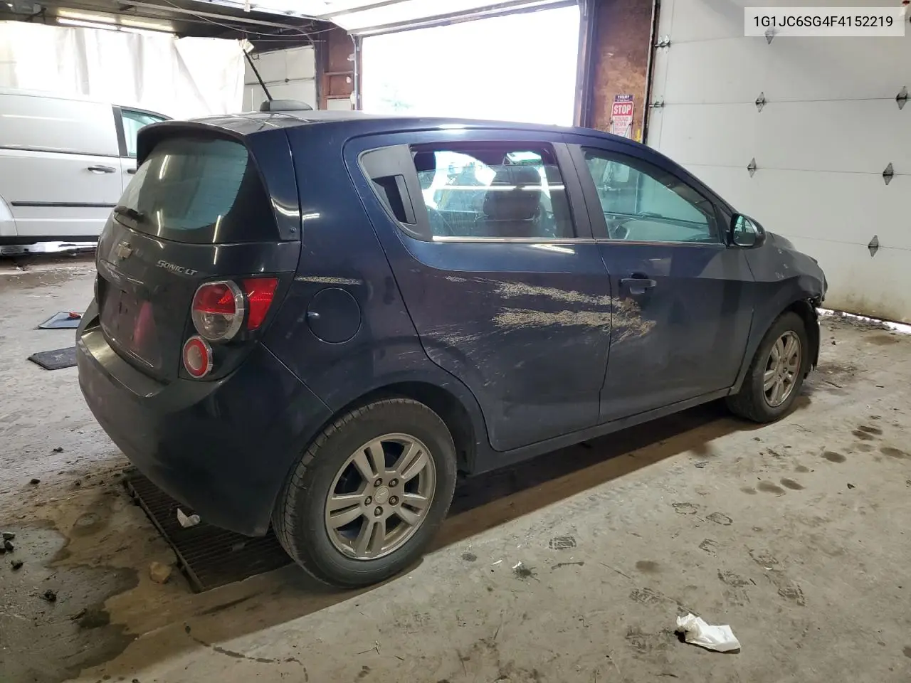 2015 Chevrolet Sonic Lt VIN: 1G1JC6SG4F4152219 Lot: 63367775