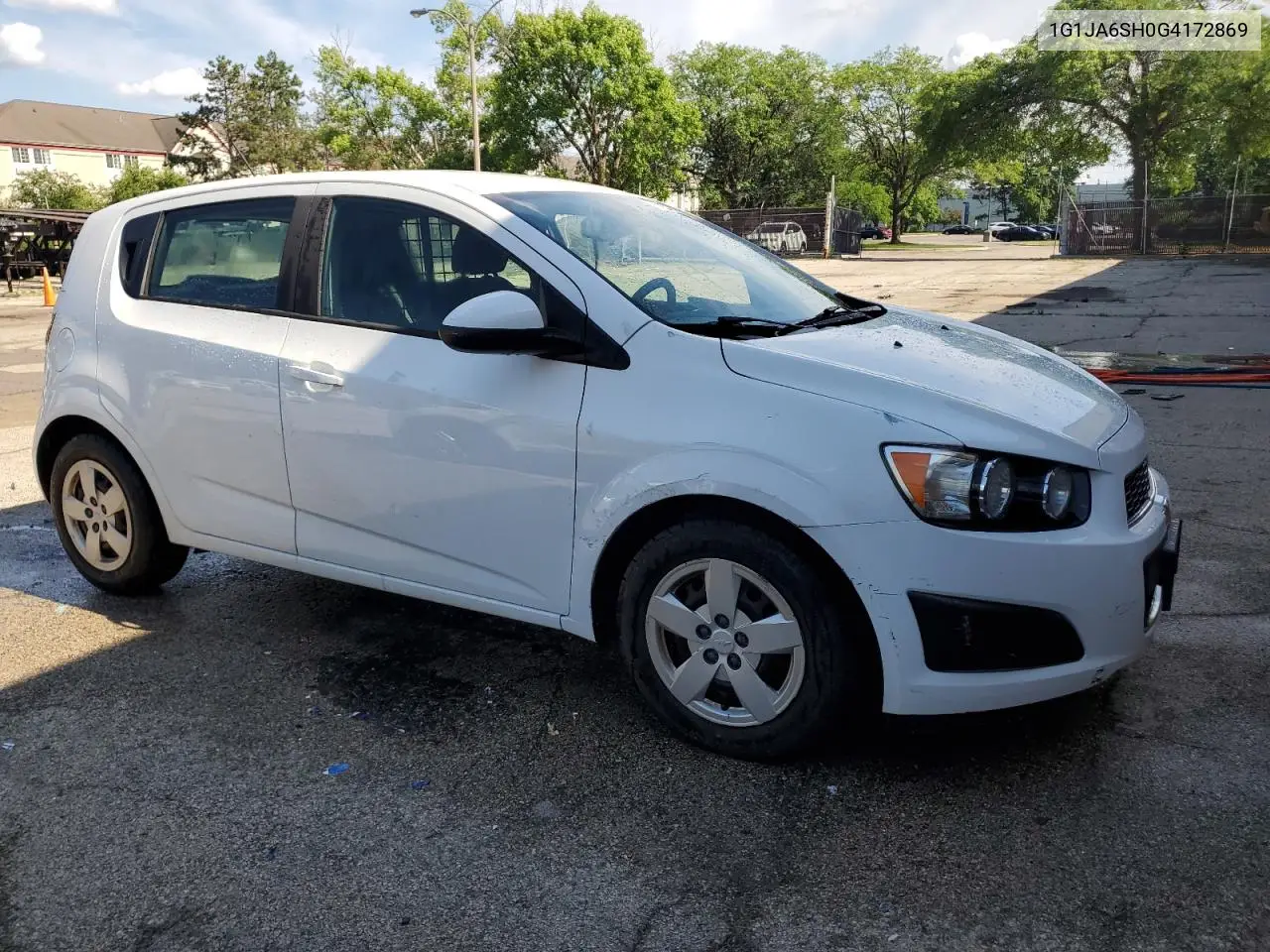 2016 Chevrolet Sonic Ls VIN: 1G1JA6SH0G4172869 Lot: 62649385
