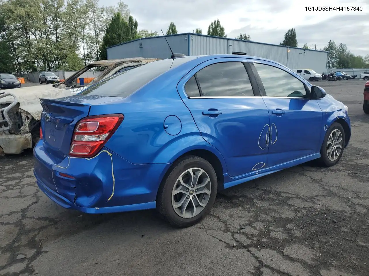 2017 Chevrolet Sonic Lt VIN: 1G1JD5SH4H4167340 Lot: 56767545