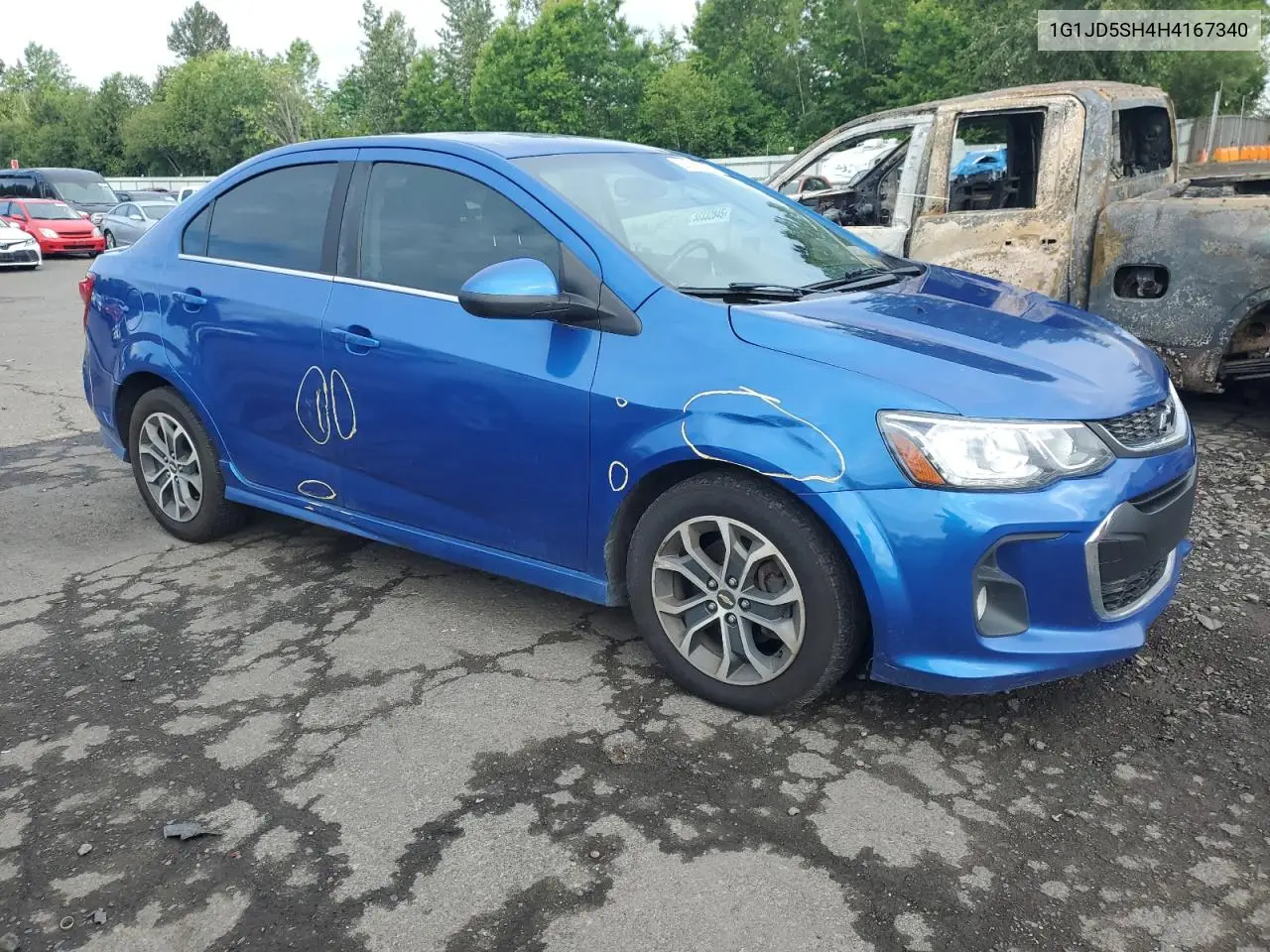 2017 Chevrolet Sonic Lt VIN: 1G1JD5SH4H4167340 Lot: 56767545