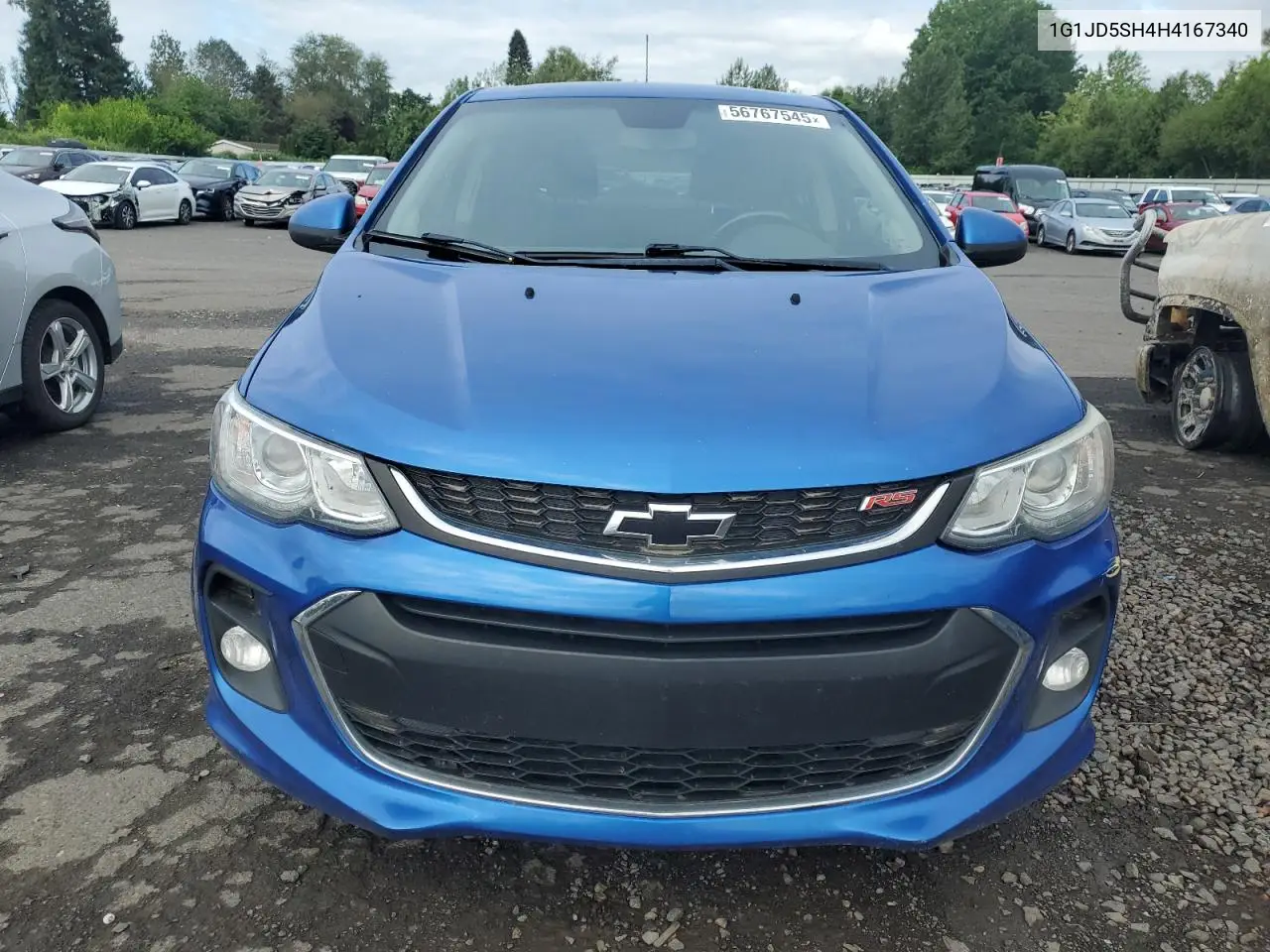 2017 Chevrolet Sonic Lt VIN: 1G1JD5SH4H4167340 Lot: 56767545