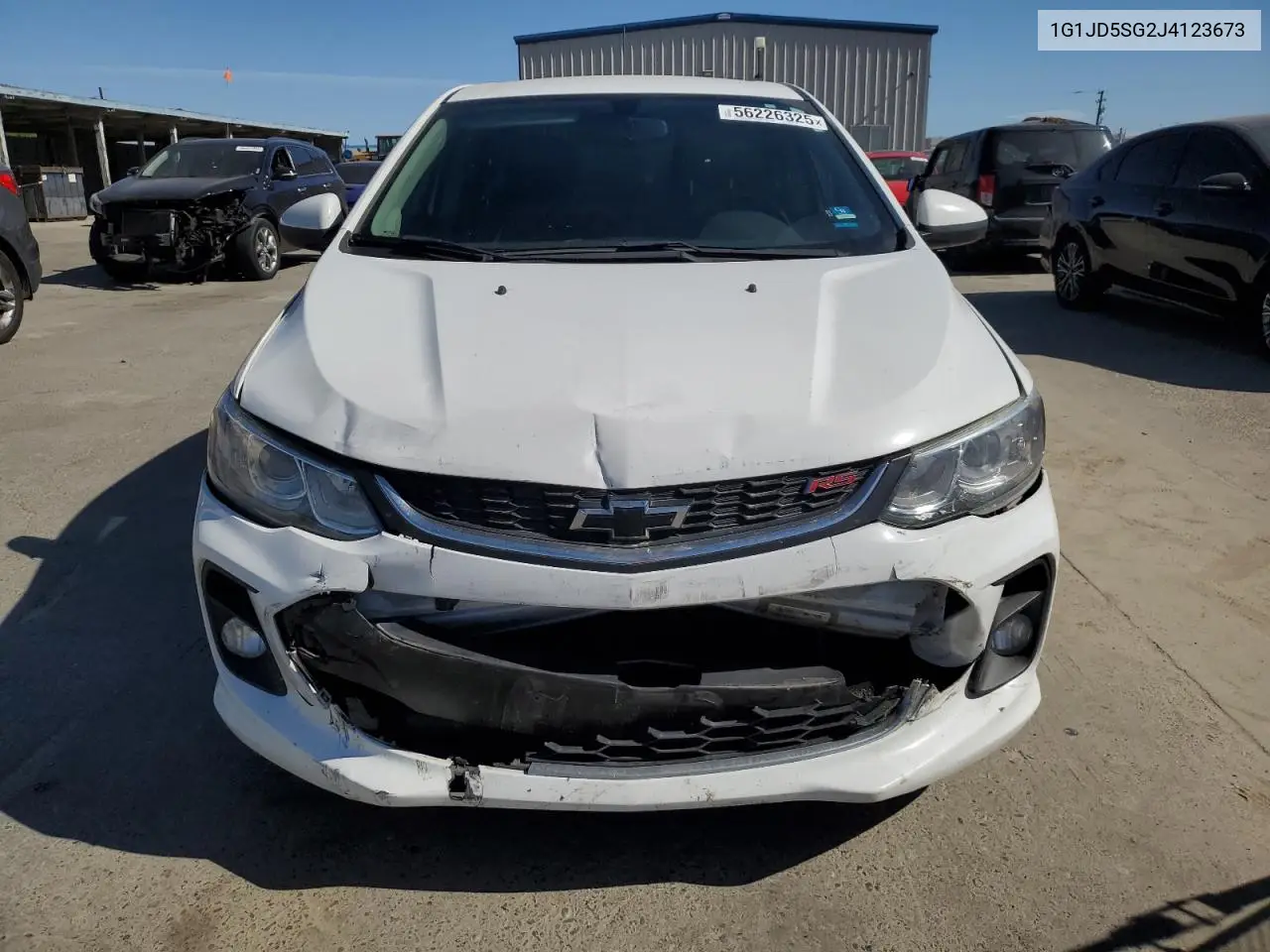 2018 Chevrolet Sonic Lt VIN: 1G1JD5SG2J4123673 Lot: 56226325