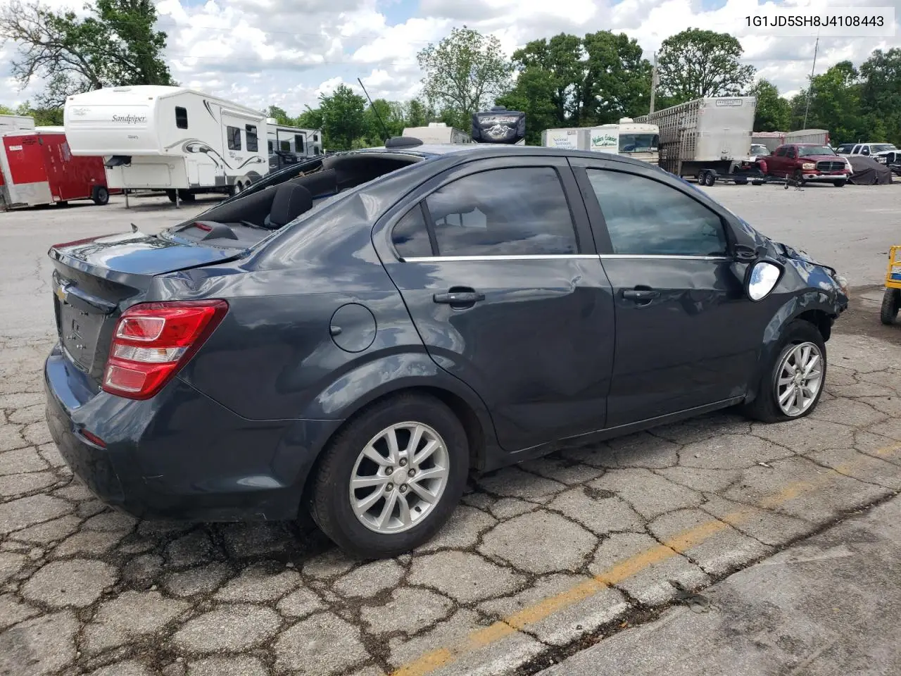 2018 Chevrolet Sonic Lt VIN: 1G1JD5SH8J4108443 Lot: 56318955
