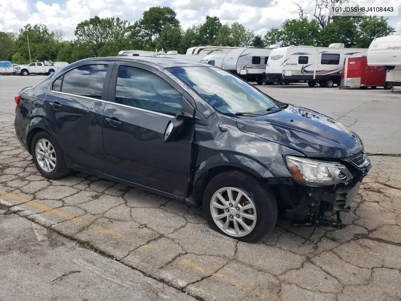 2018 Chevrolet Sonic Lt VIN: 1G1JD5SH8J4108443 Lot: 56318955
