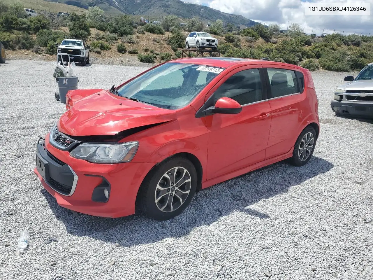2018 Chevrolet Sonic Lt VIN: 1G1JD6SBXJ4126346 Lot: 56799715