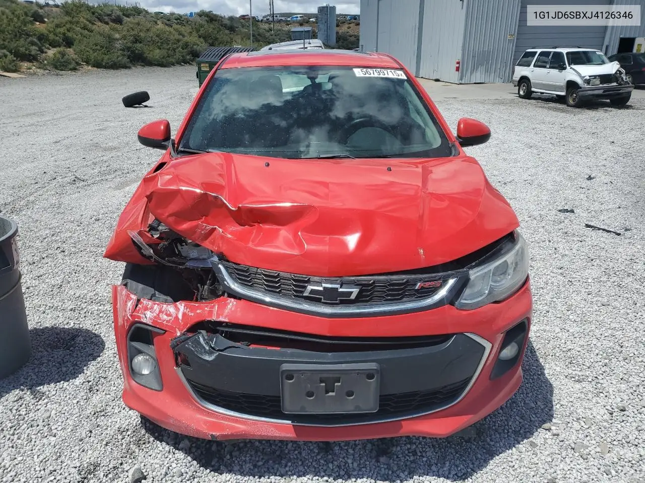 2018 Chevrolet Sonic Lt VIN: 1G1JD6SBXJ4126346 Lot: 56799715