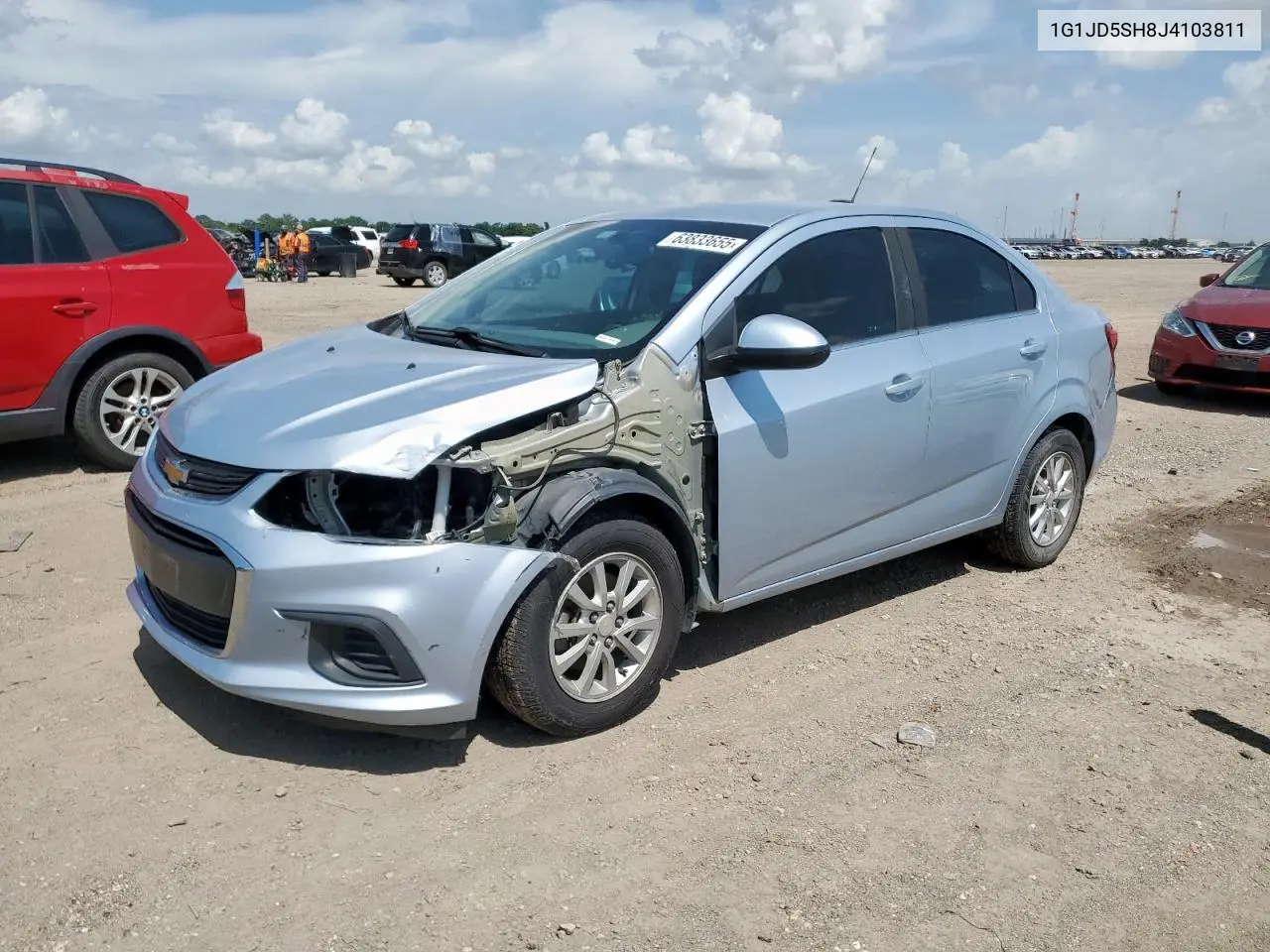2018 Chevrolet Sonic Lt VIN: 1G1JD5SH8J4103811 Lot: 63833655