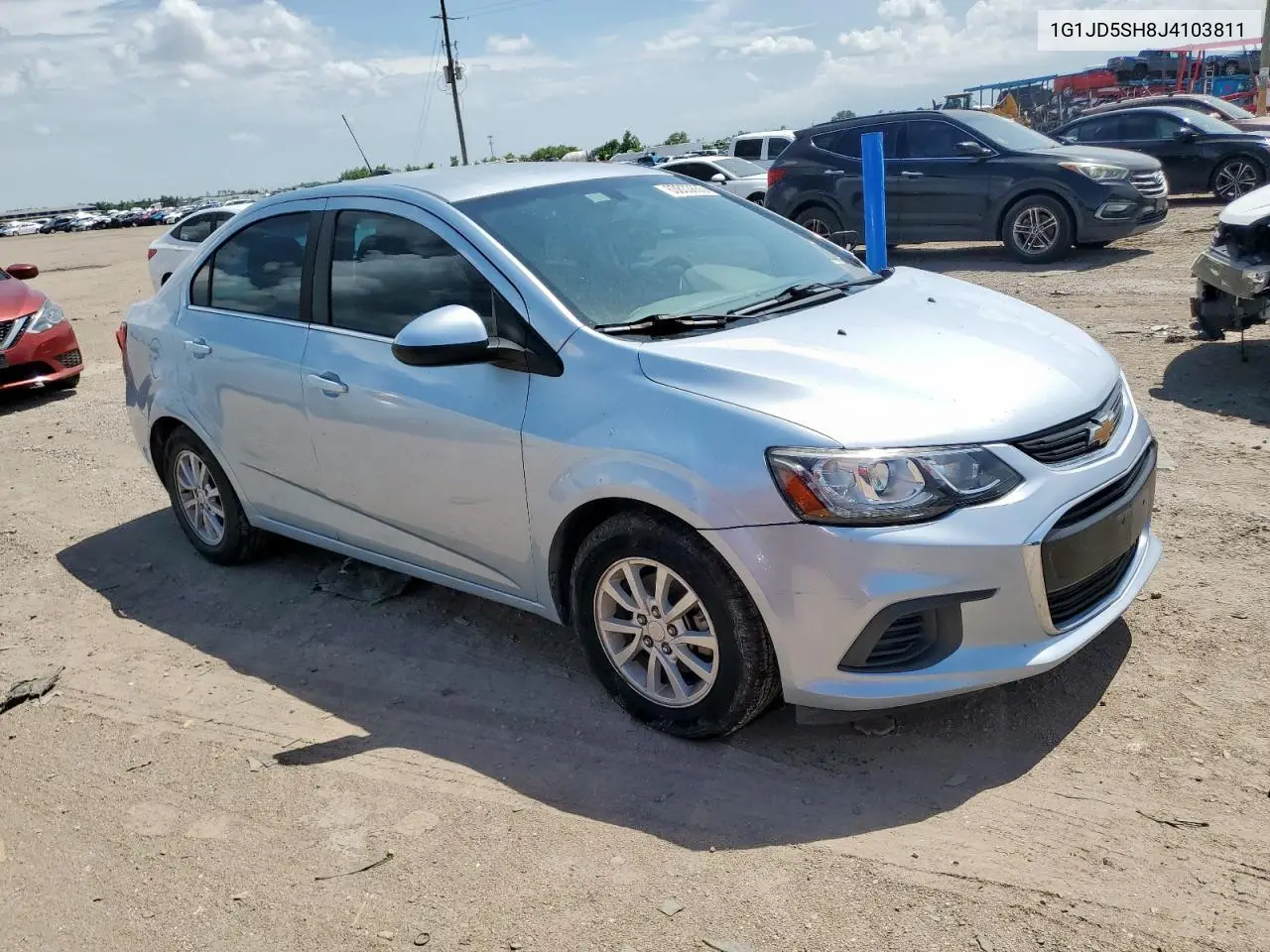 2018 Chevrolet Sonic Lt VIN: 1G1JD5SH8J4103811 Lot: 63833655