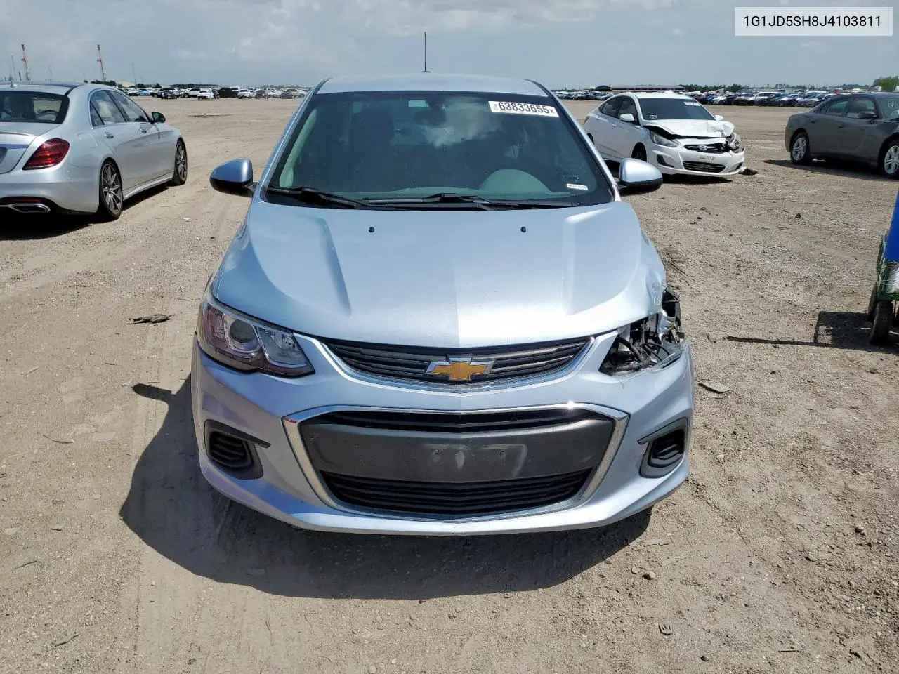 2018 Chevrolet Sonic Lt VIN: 1G1JD5SH8J4103811 Lot: 63833655