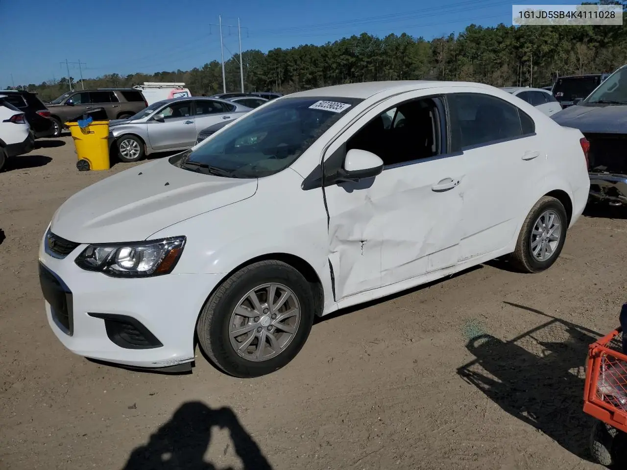 2019 Chevrolet Sonic Lt VIN: 1G1JD5SB4K4111028 Lot: 50239055
