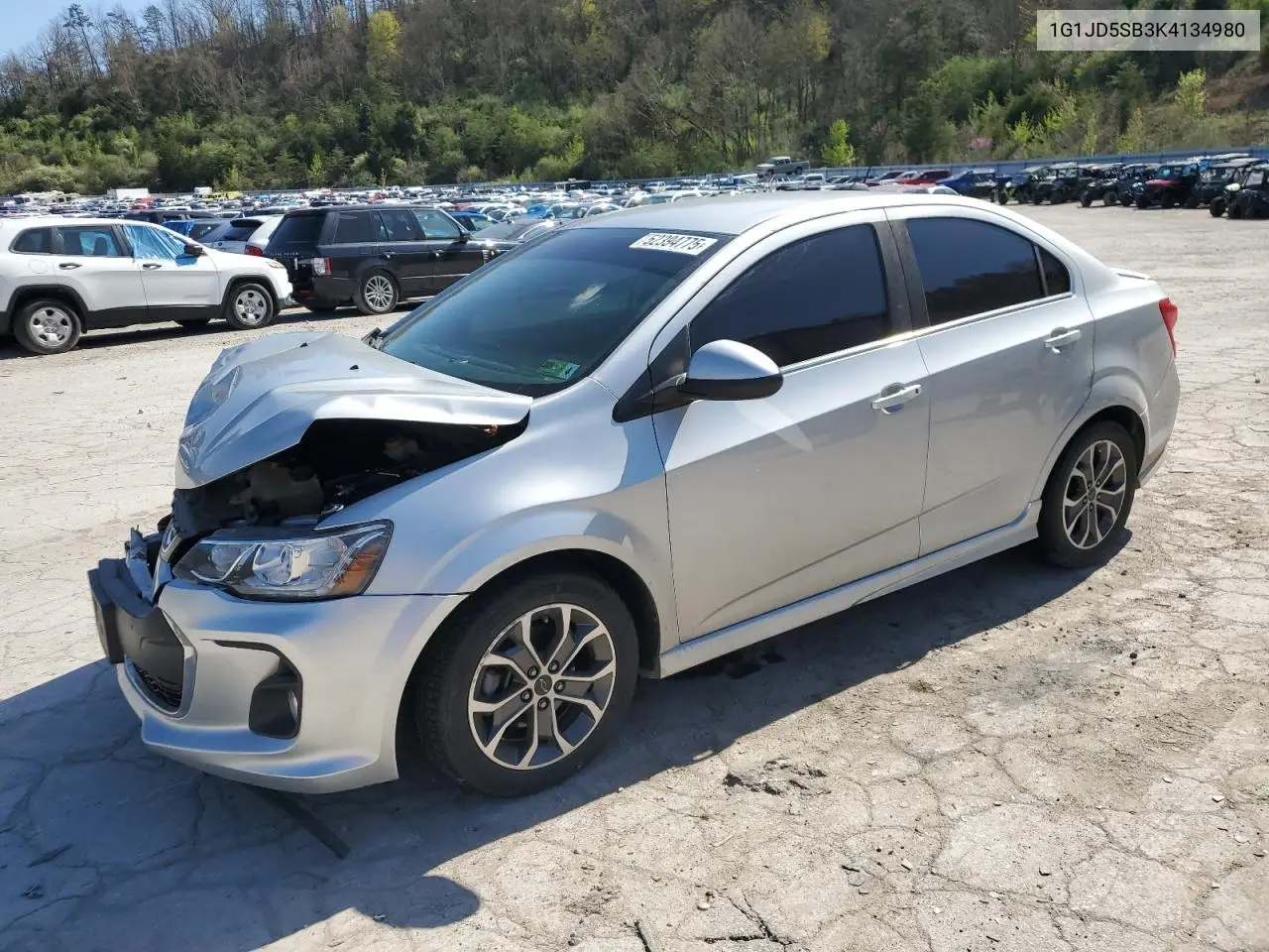 2019 Chevrolet Sonic Lt VIN: 1G1JD5SB3K4134980 Lot: 52394775