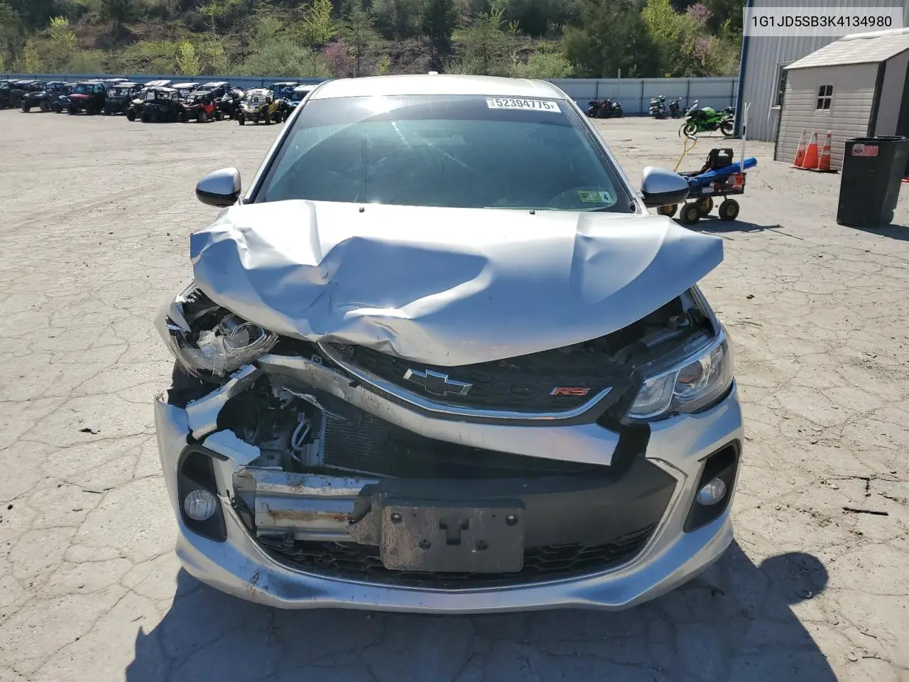2019 Chevrolet Sonic Lt VIN: 1G1JD5SB3K4134980 Lot: 52394775