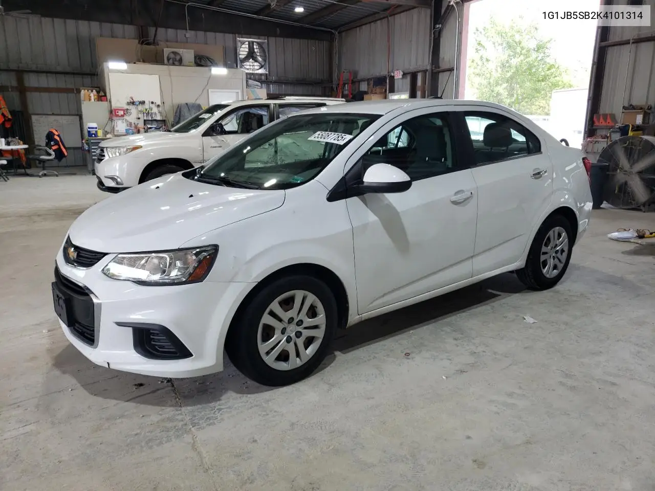 2019 Chevrolet Sonic Ls VIN: 1G1JB5SB2K4101314 Lot: 55087785
