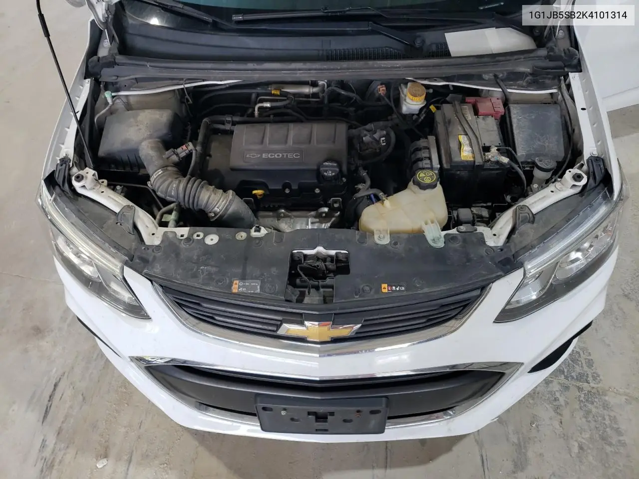 2019 Chevrolet Sonic Ls VIN: 1G1JB5SB2K4101314 Lot: 55087785