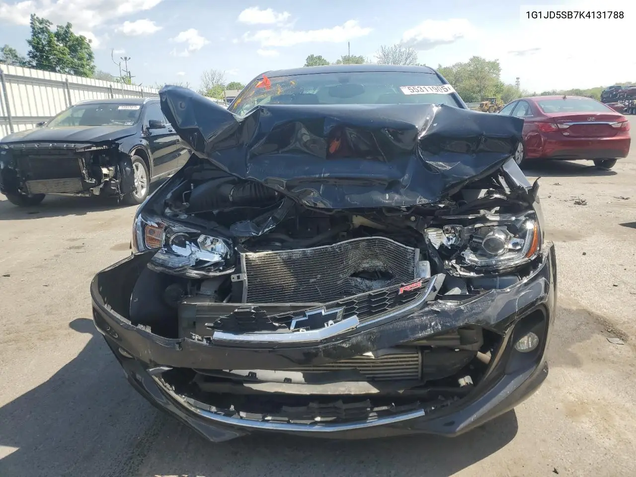 2019 Chevrolet Sonic Lt VIN: 1G1JD5SB7K4131788 Lot: 55311905