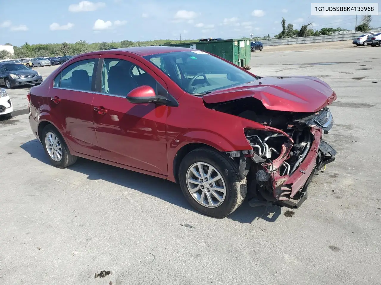 2019 Chevrolet Sonic Lt VIN: 1G1JD5SB8K4133968 Lot: 55479955