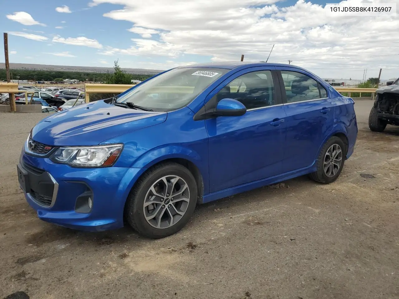 2019 Chevrolet Sonic Lt VIN: 1G1JD5SB8K4126907 Lot: 56946805