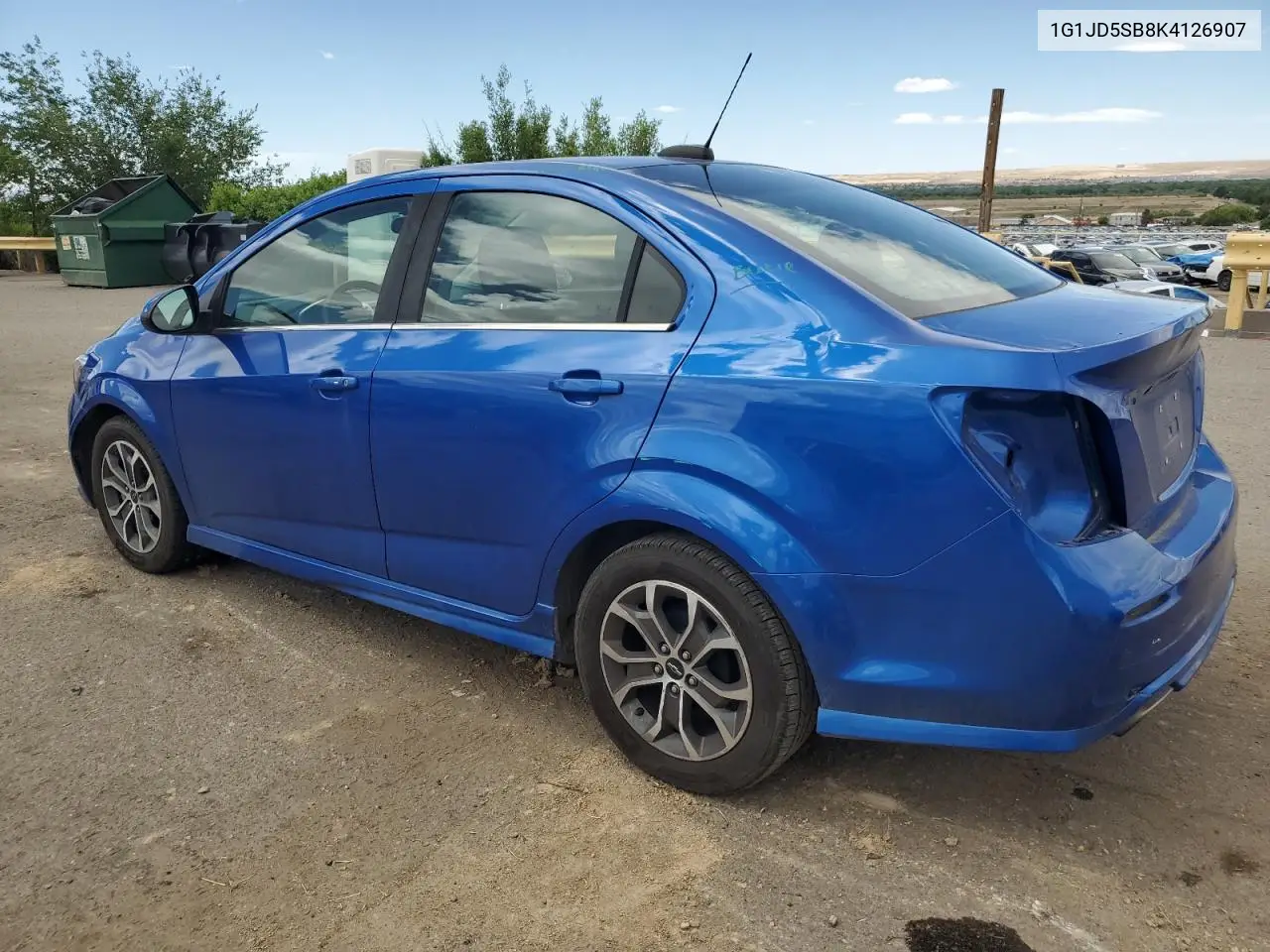 2019 Chevrolet Sonic Lt VIN: 1G1JD5SB8K4126907 Lot: 56946805