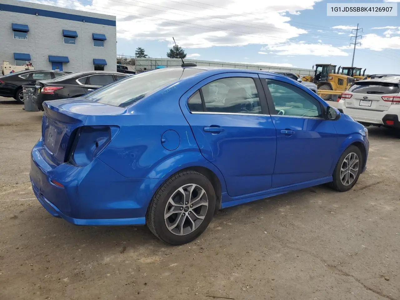 2019 Chevrolet Sonic Lt VIN: 1G1JD5SB8K4126907 Lot: 56946805